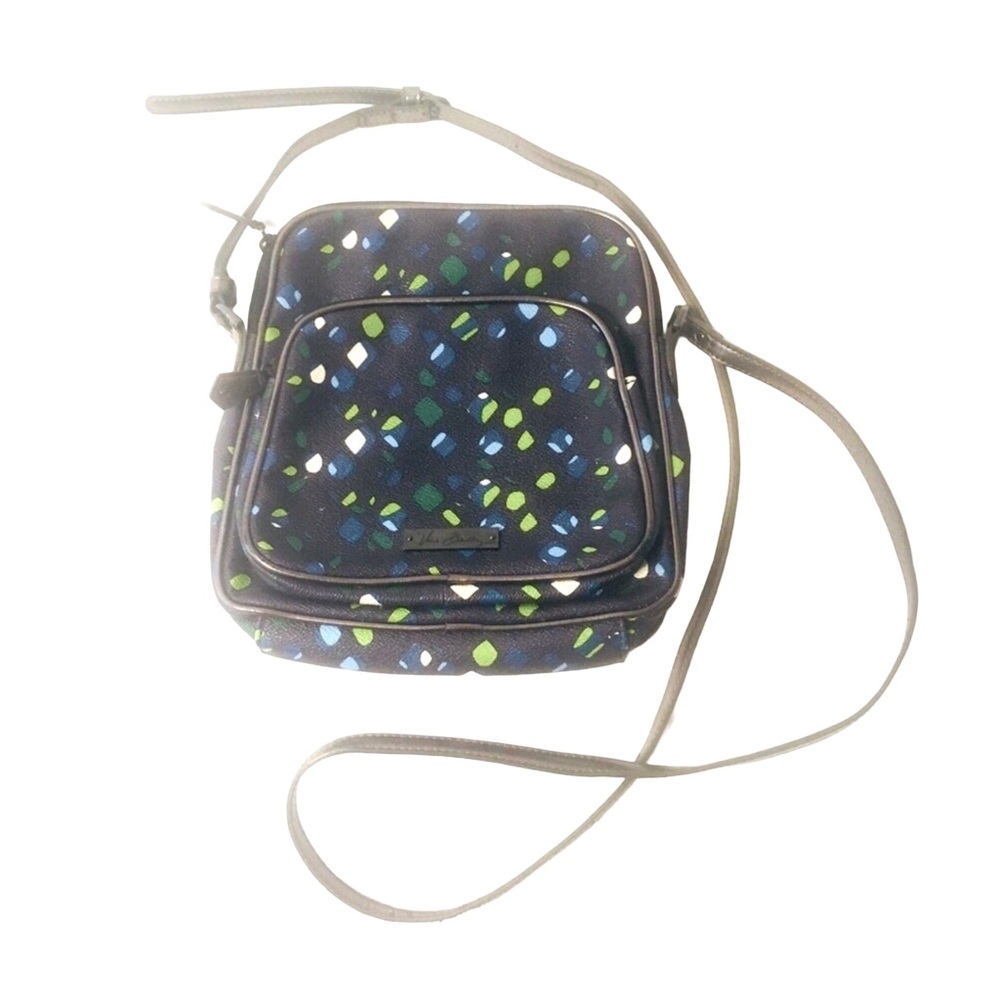 Vera Bradley Crossbody Bag Purse in Navy Ink Spots